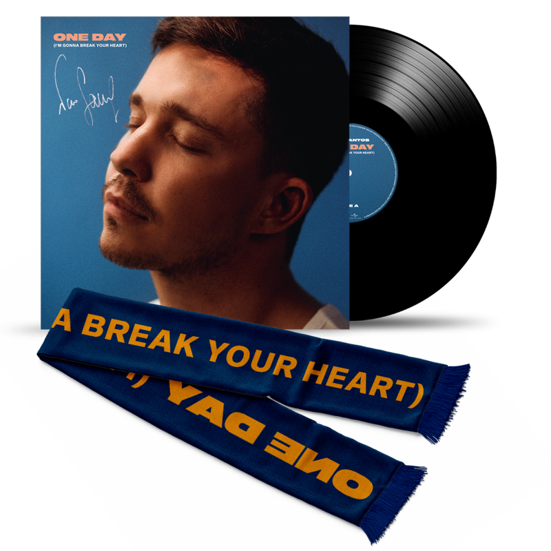 One Day (I'm Gonna Break Your Heart) von Nico Santos - Handsignierte 7“ Vinyl + Schal jetzt im Nico Santos Store